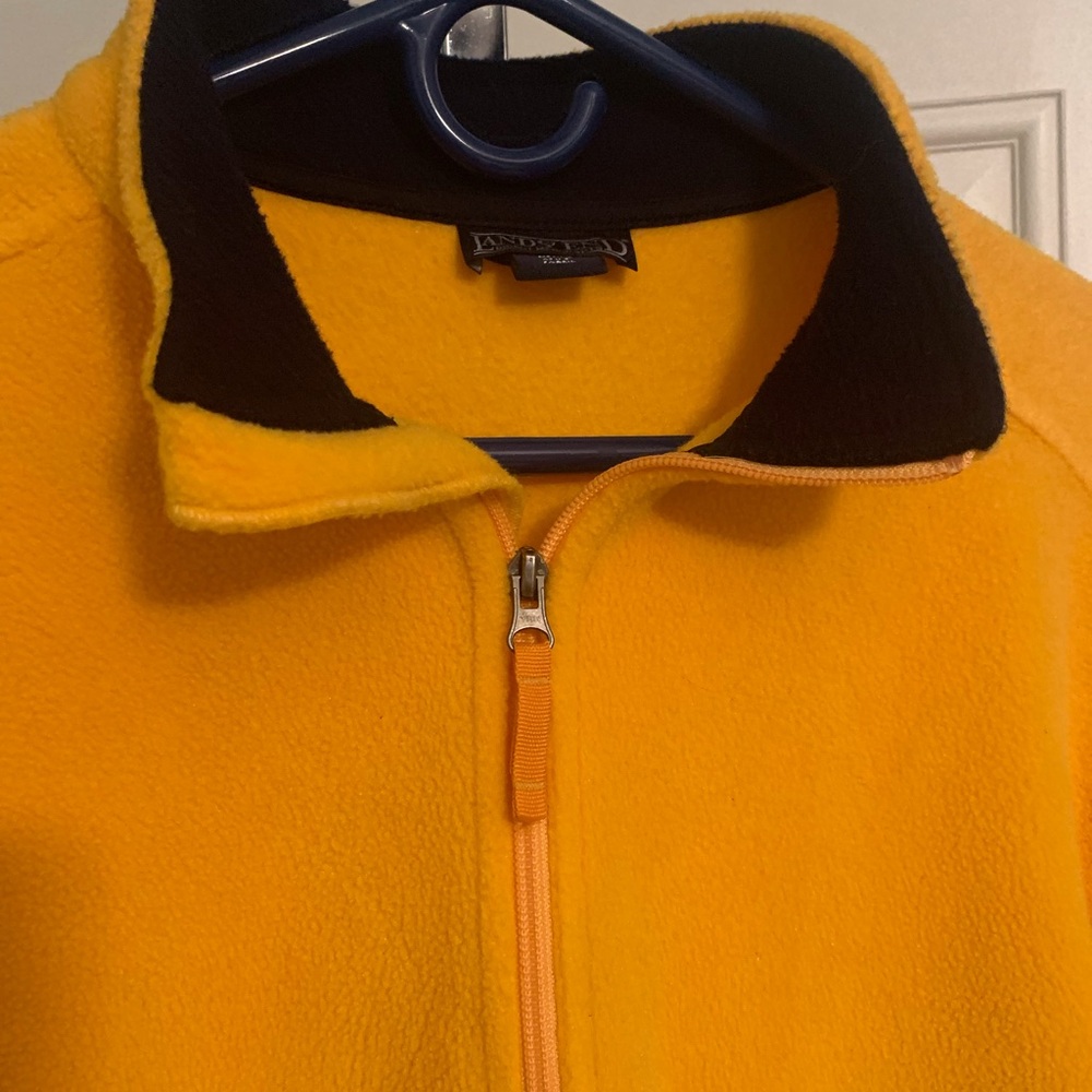 Lands End Yellow Fleece Half Zip